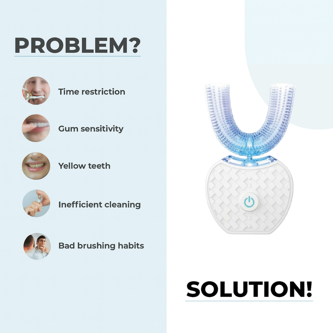 HomeVision HappySmile™ | Brush teeth easily and quickly within 30 seconds!