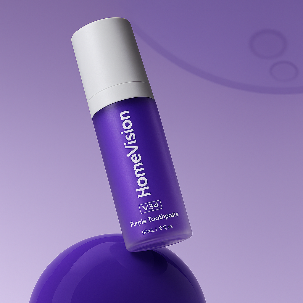 HomeVision Purple Toothpaste | Voor een wittere, stralende glimlach