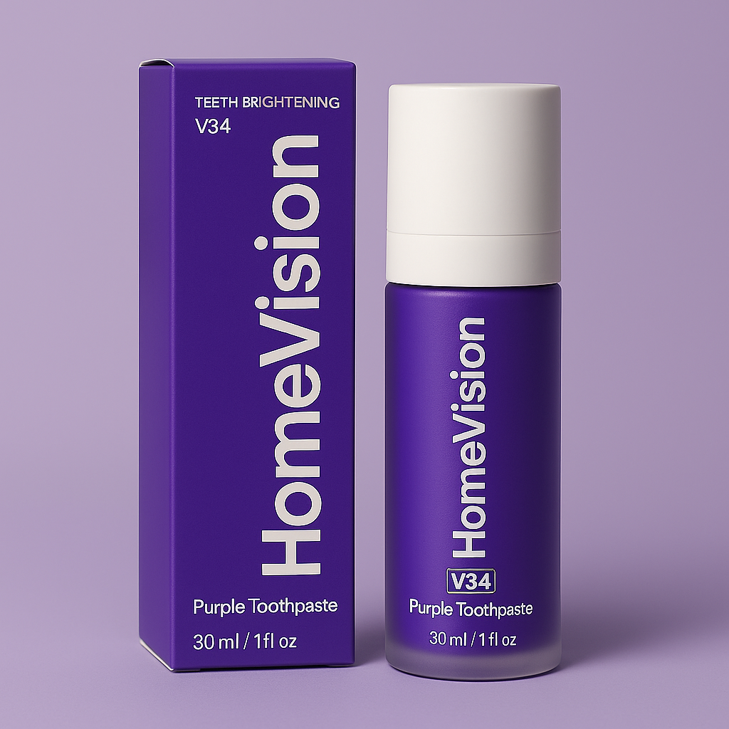 HomeVision Purple Toothpaste | For a whiter, brighter smile